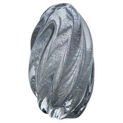 Art Glass Vase with Sodium Bubbles Tapio Wirkkala for Iittala 1940s Art Glass Vase with Sodium Bubbles Tapio Wirkkala for Iittala 1940s