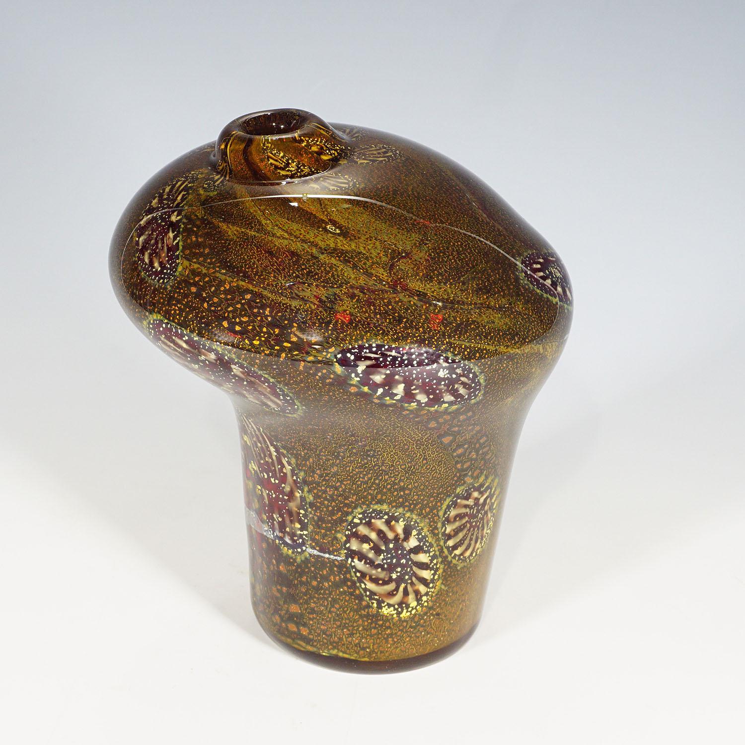 20ième siècle Vase en verre d'art Yokohama d'Aldo Nason de Murano, années 1960 en vente