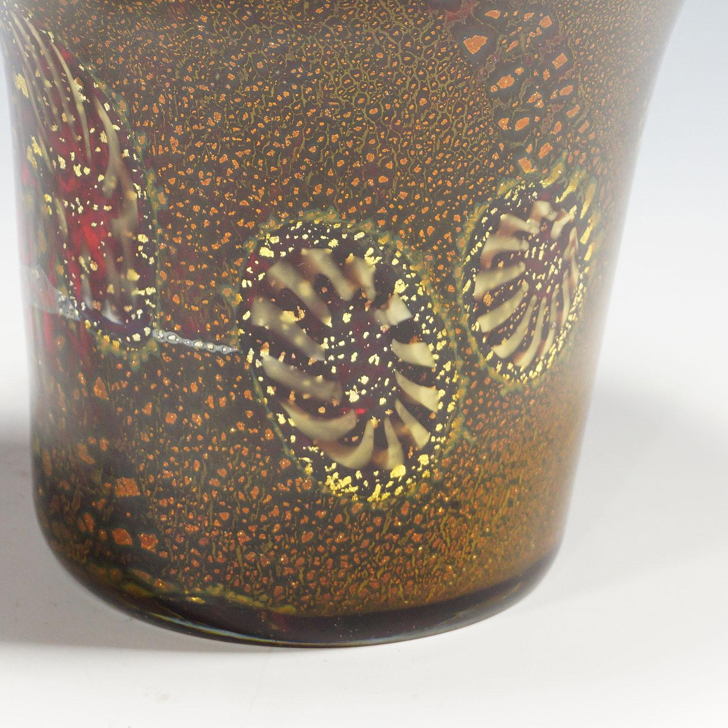 Verre d'art Vase en verre d'art Yokohama d'Aldo Nason de Murano, années 1960 en vente