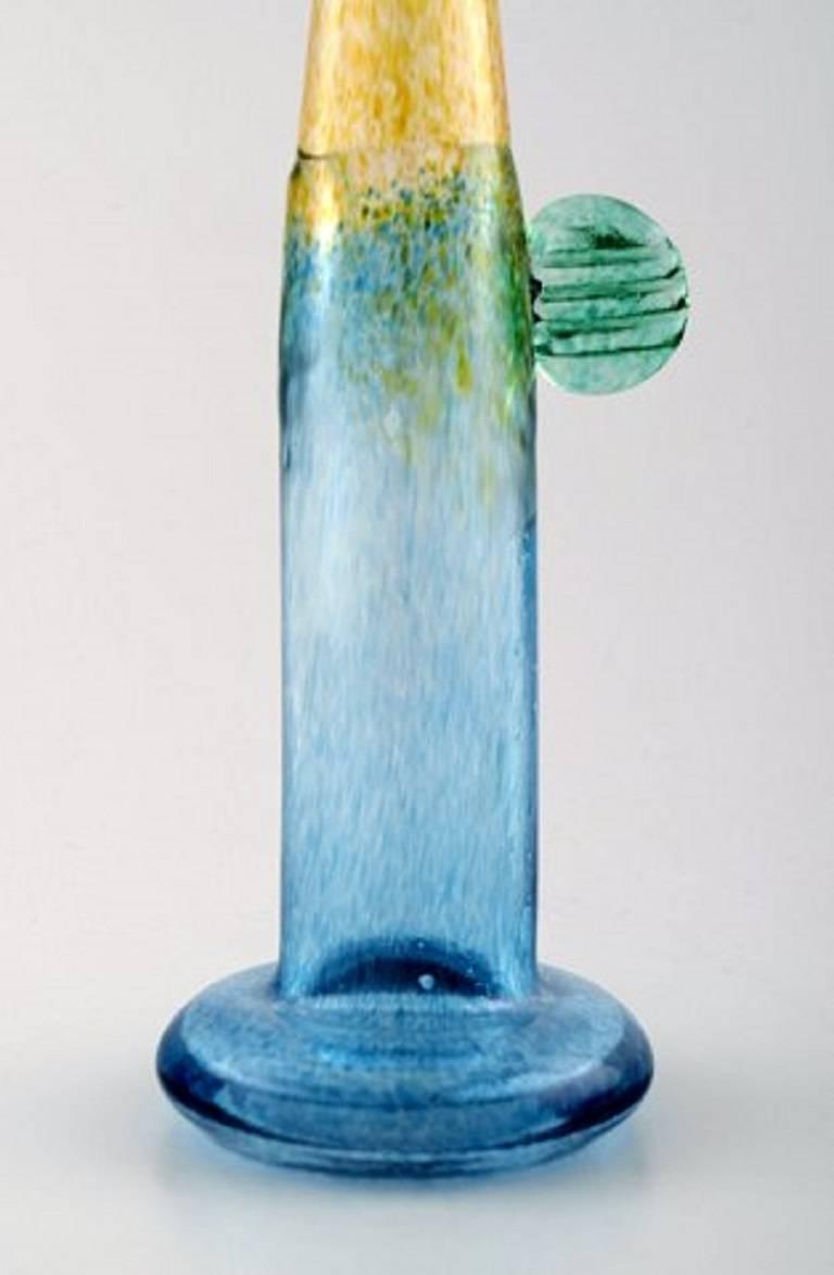 Swedish Art Glass Vase, Designed by Bertel Vallien for Kosta Boda