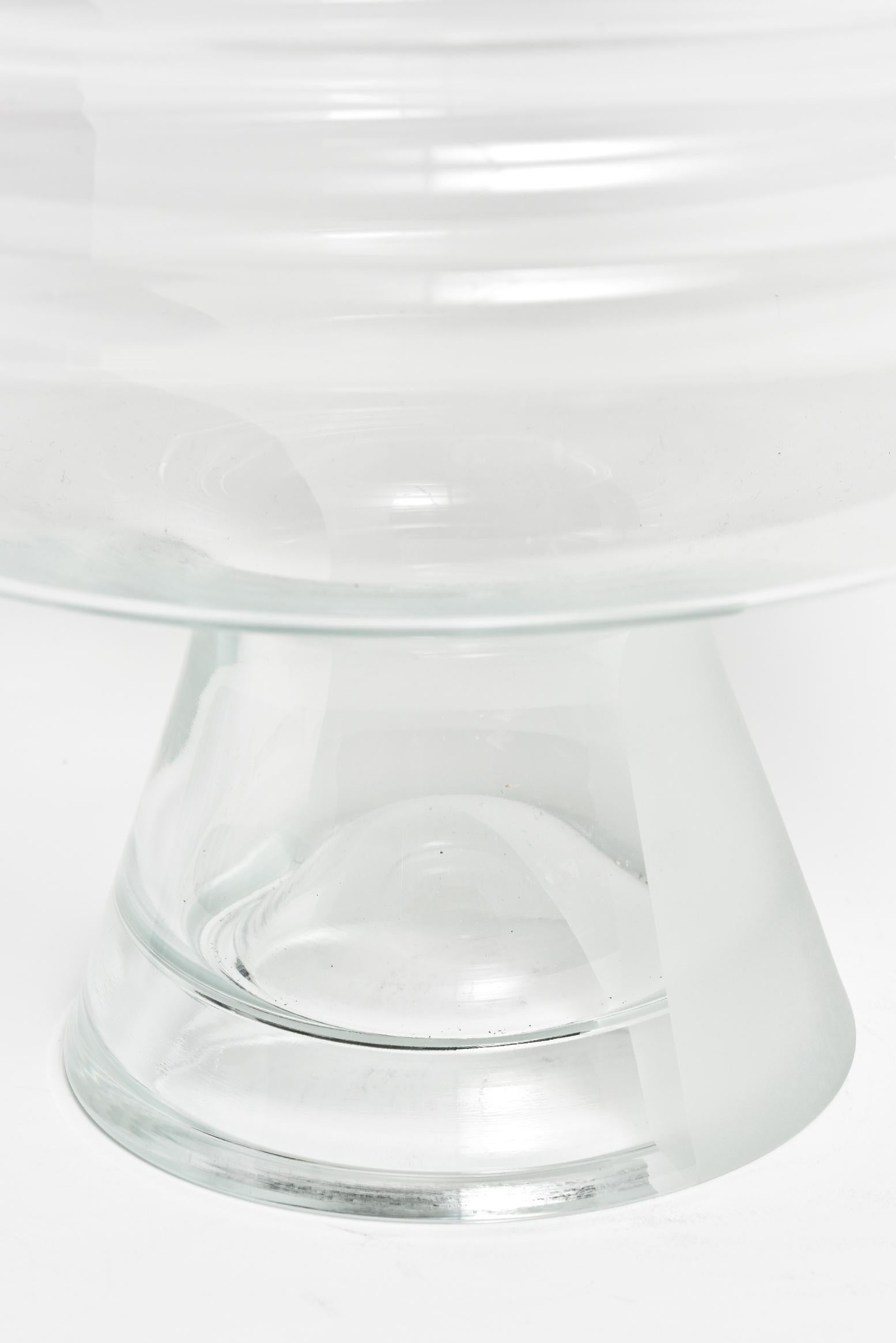 Art Glass Ego Vase by Karim Rashid like the Profile Head of Mussolini Sculpture In Good Condition In Miami Beach, FL