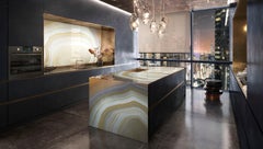 Art Glass Vetrite Aurora Decorative Panel for Multiple Uses Customizable