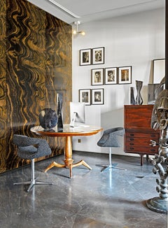 Art Glass Waves Decorative Panel for Multiple Uses Dimension Customizable