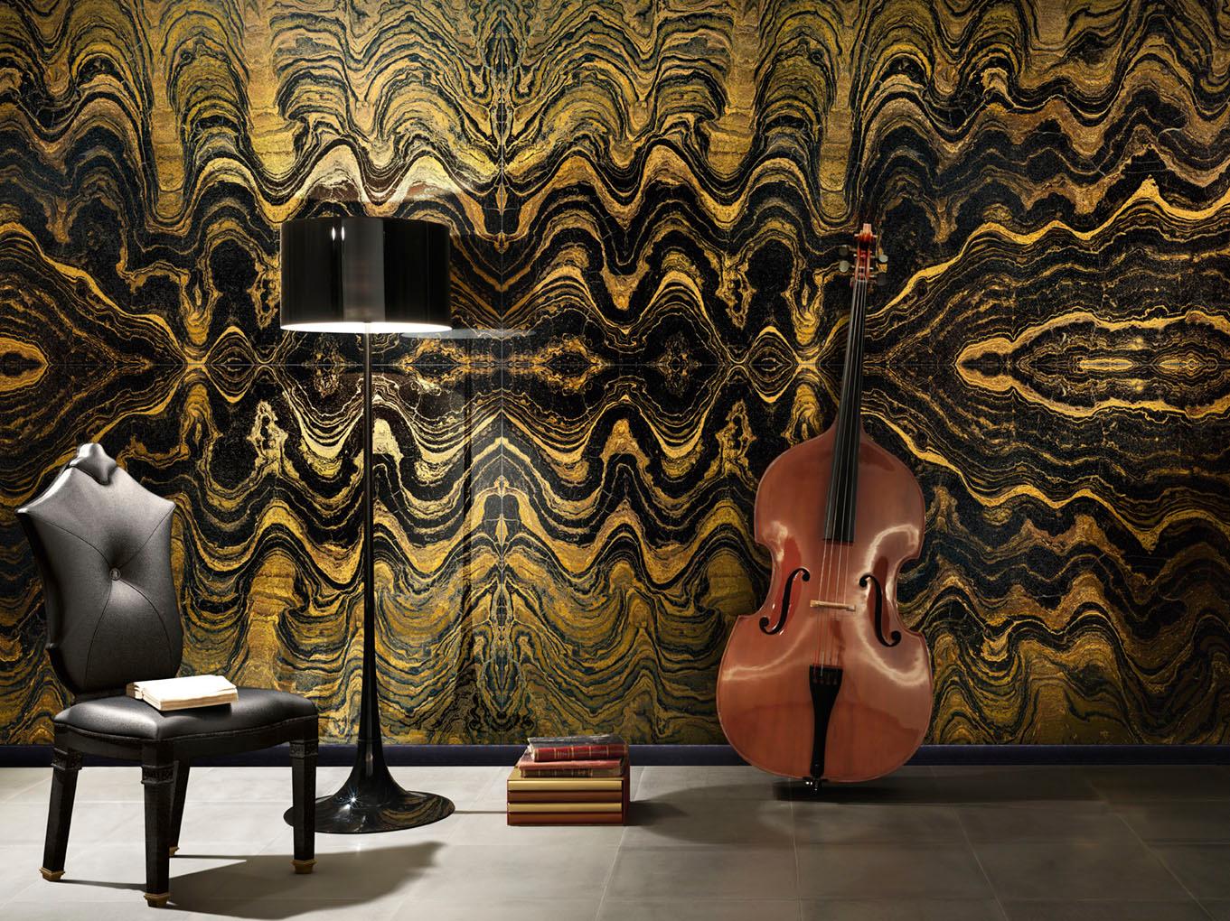 Italiano Pannello decorativo Art Decor Waves per molteplici usi Dimensione personalizzabile in vendita