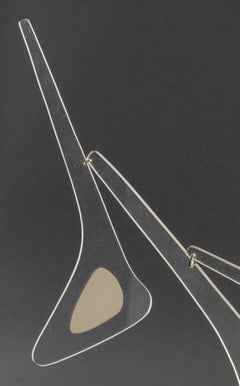 Art Green Attr. Modern Lucite Mobile Art Sculpture
