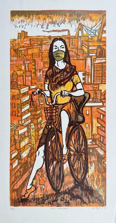 Cyclist Kanagawa, by Art Hazelwood