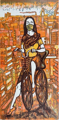 Cyclist Kanagawa, by Art Hazelwood