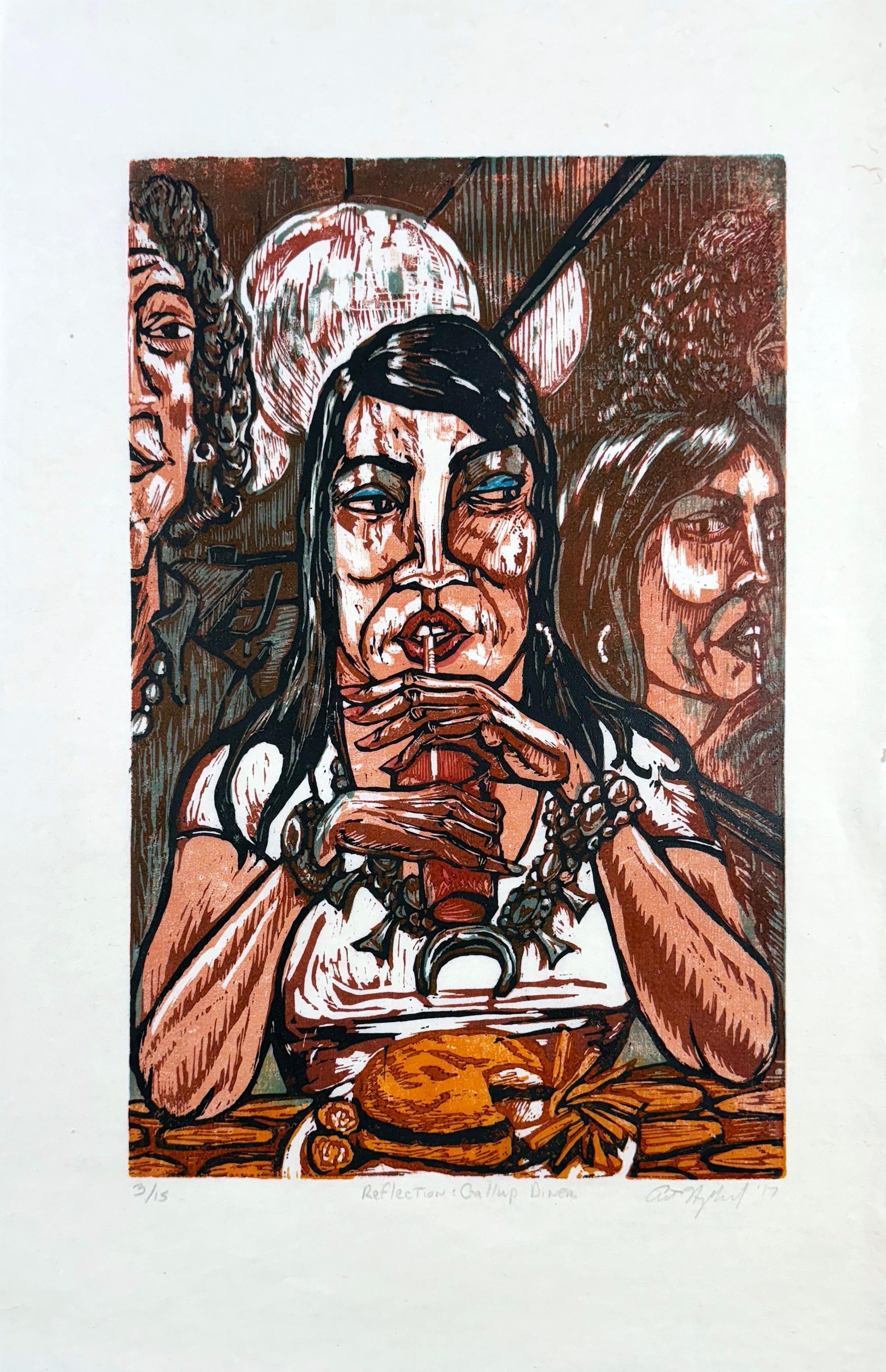 Reflexión: Gallup Diner, por Art Hazelwood en venta 1