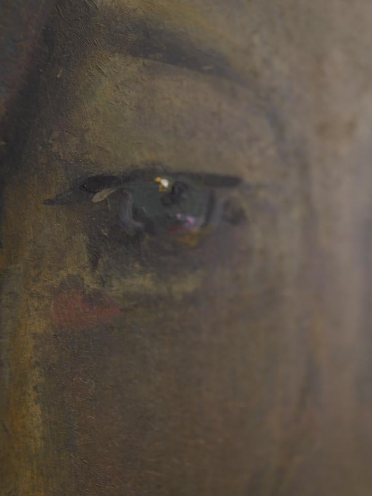 Art  Head Mistress — Masterful Modernist Painting by Harry Charles Tim (Framed For Sale 5