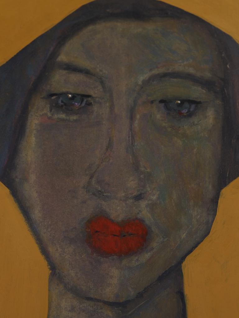 Art  Head Mistress — Masterful Modernist Painting by Harry Charles Tim (Framed For Sale 7