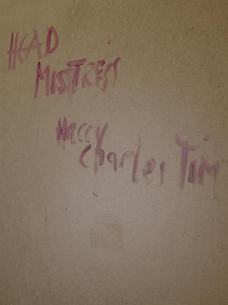 Art  Head Mistress — Masterful Modernist Painting by Harry Charles Tim (Framed For Sale 12