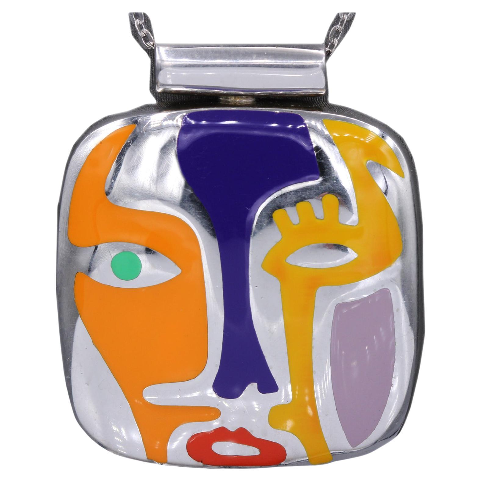Unique  & beautiful Art Jewelry
Quality made Enamel Art Replica Pendant 
Inspired from famous artist.
Sterling Silver 925 - Hand Made in Italy
Approx. size 40 x 40 mm ( 1.5' x 1.5' Inch)
Slight Imperfections due to Manufacturing process
Highly