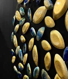 Art installation on a Murano fusing glass wall