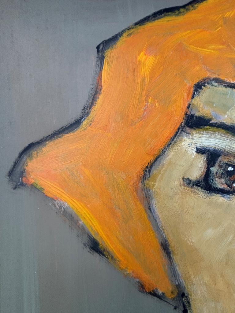 Art  Kate Tea — Masterful Modernist Portrait by Harry Charles Tim (Framed & Sig For Sale 4