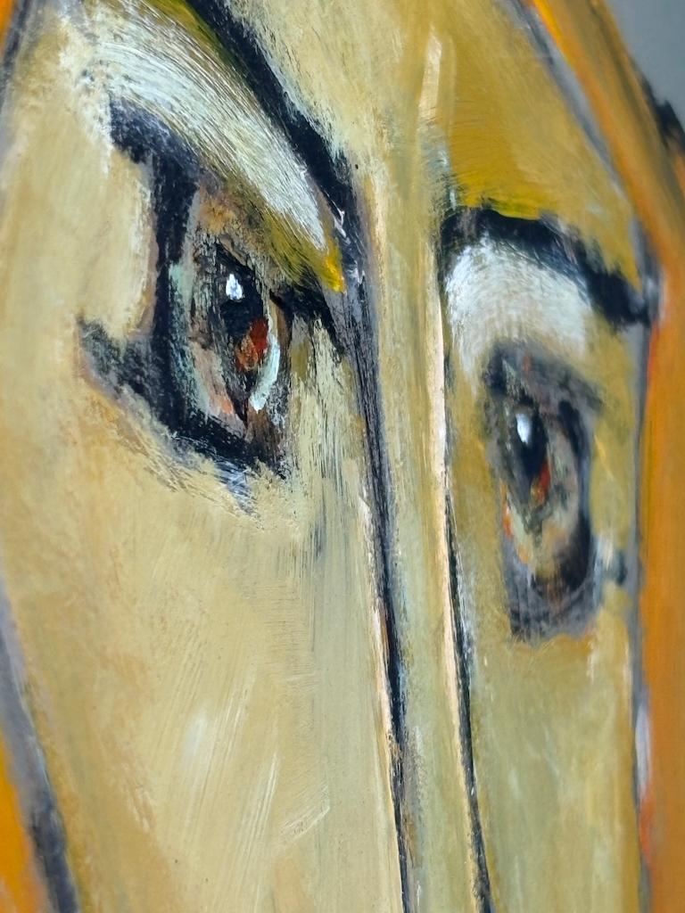 Art  Kate Tea — Masterful Modernist Portrait by Harry Charles Tim (Framed & Sig For Sale 7