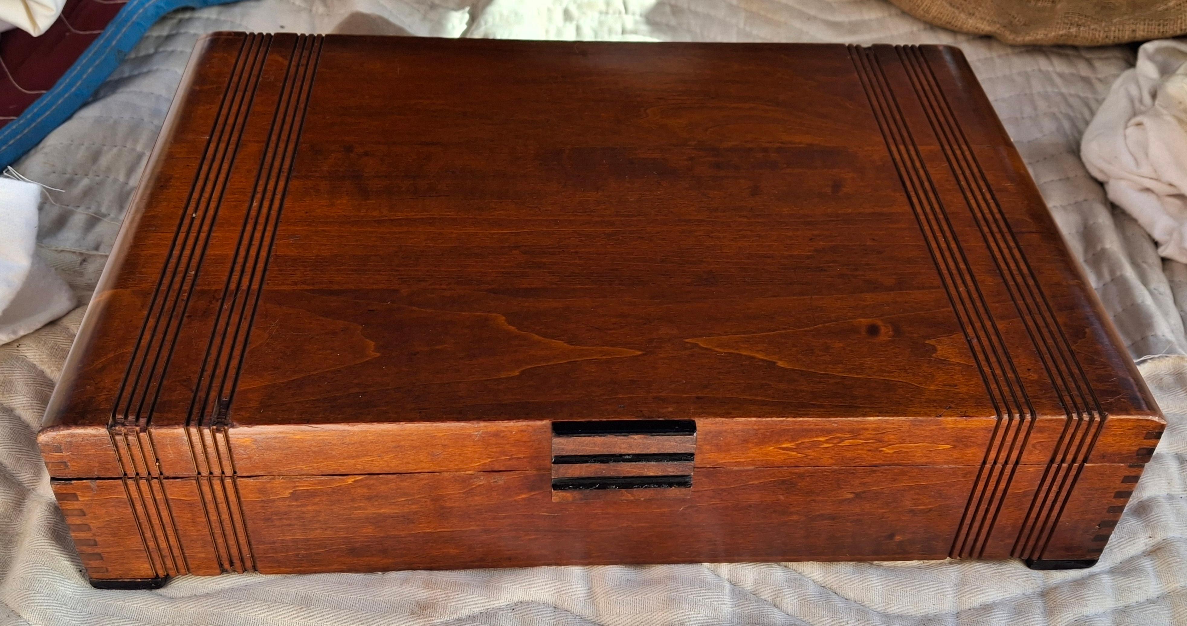 Art. Krupp Berndorf Solingen Silverplate Flatware Set 39pcs in Case For Sale 7