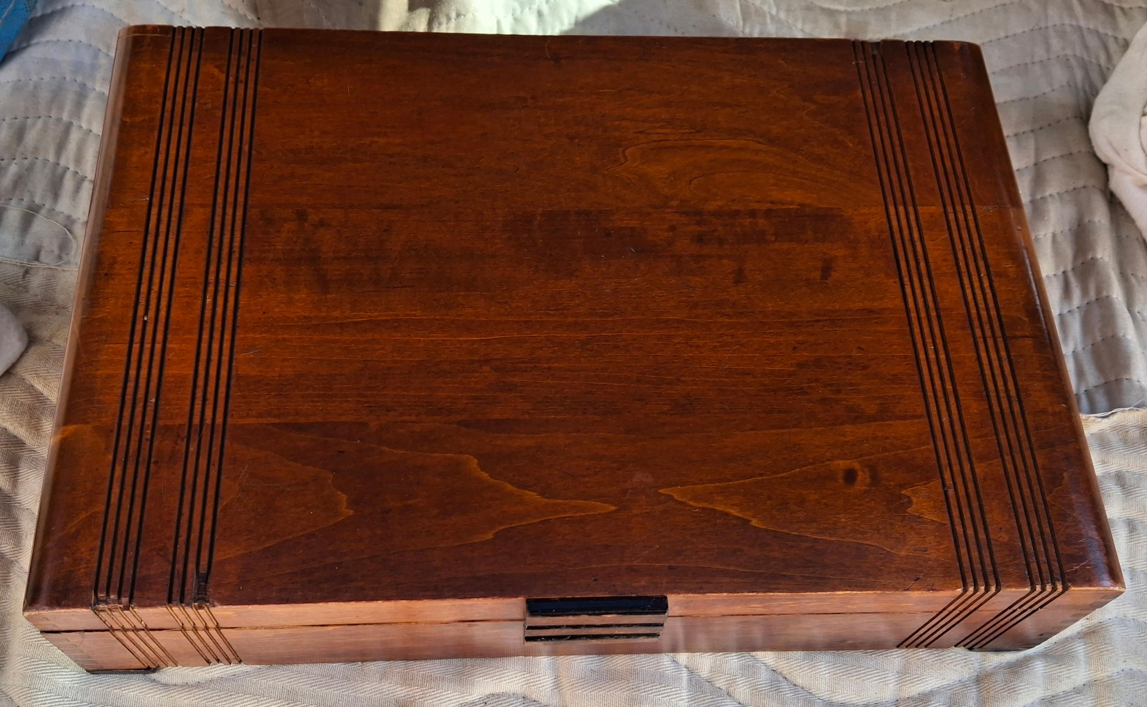 Art. Krupp Berndorf Solingen Silverplate Flatware Set 39pcs in Case For Sale 8