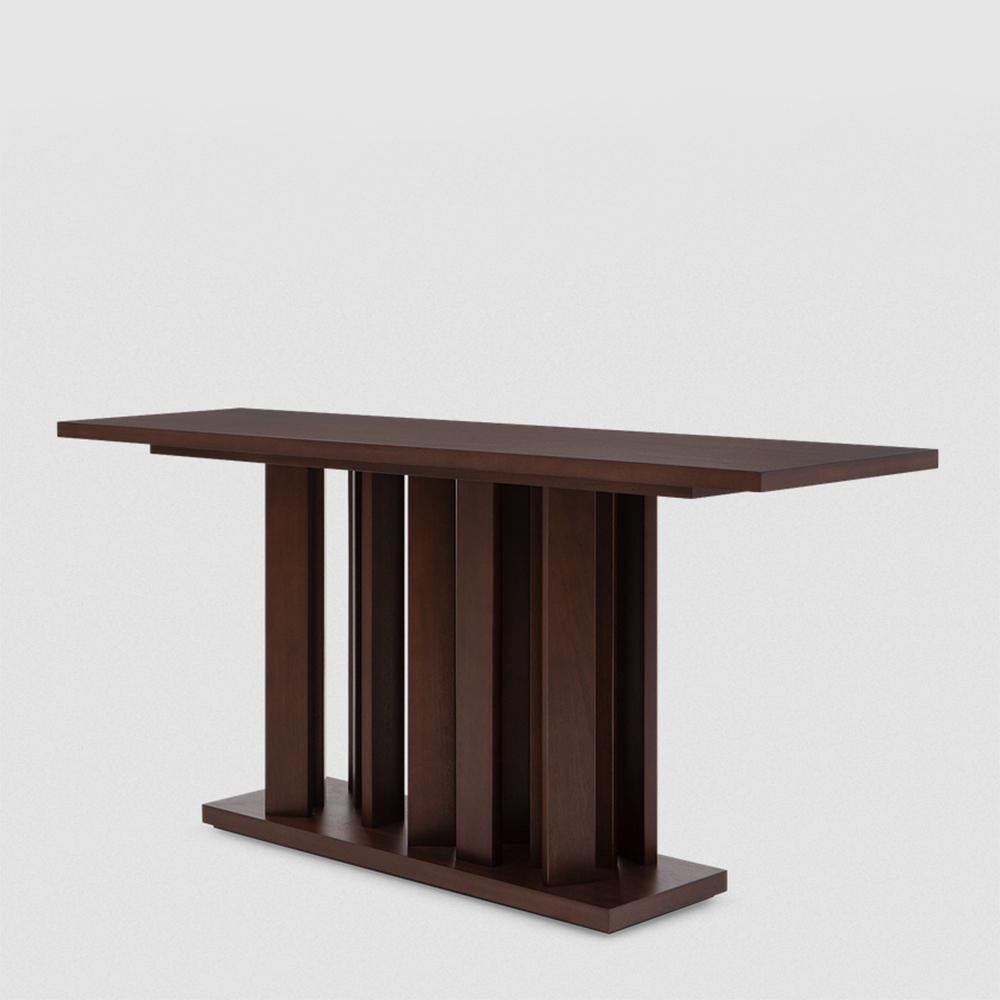 Fait main Table console en acajou d'art en vente