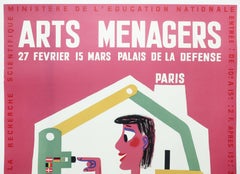 Art Menagers Poster Pink by Francis Bernard