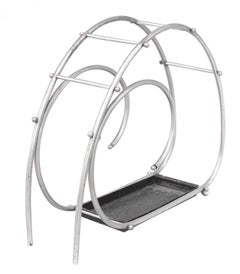 Art Modern Chrome Scroll Umbrella Stand