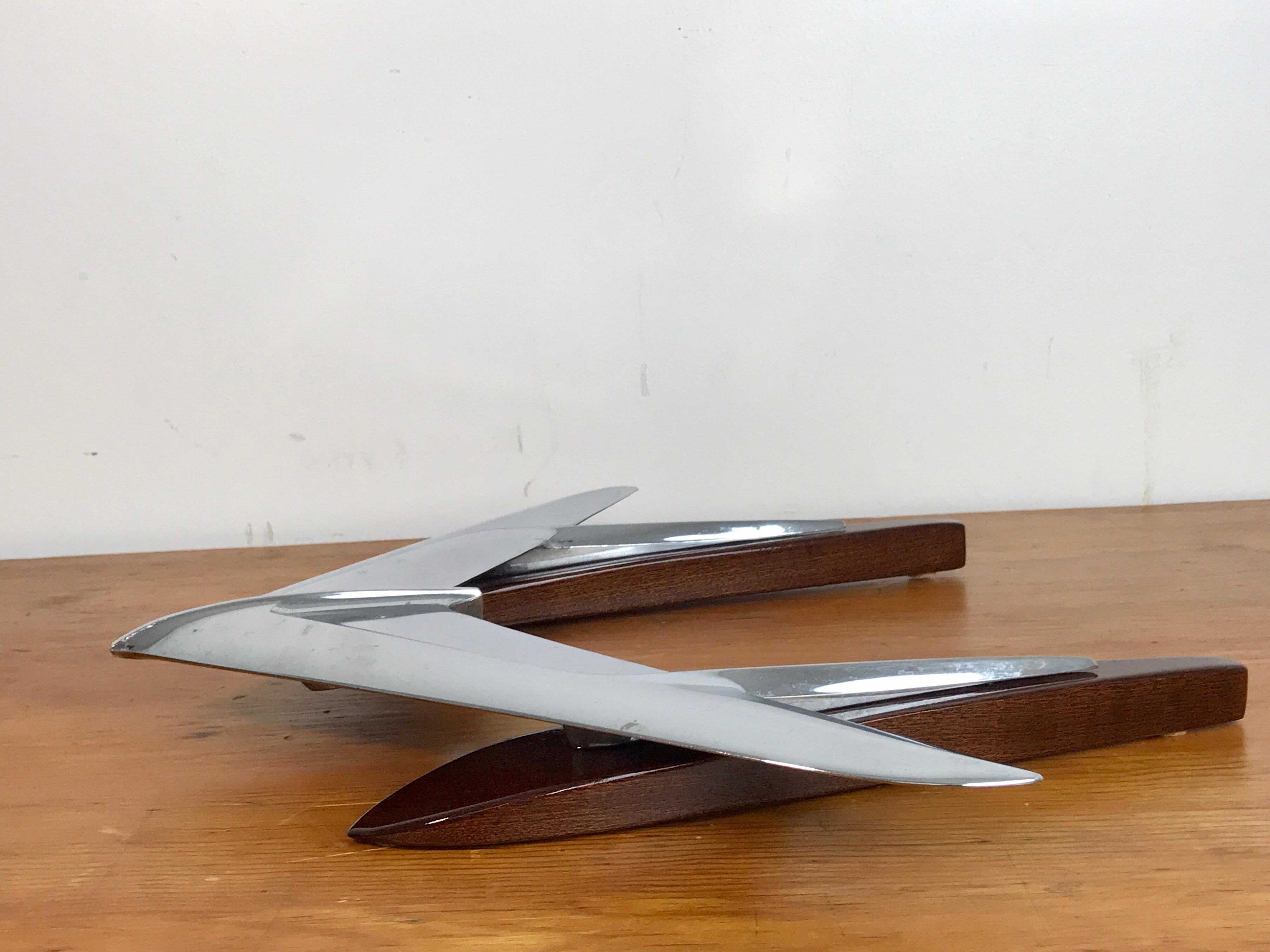 American Art Moderne Airplane Sculpture, 1950s For Sale
