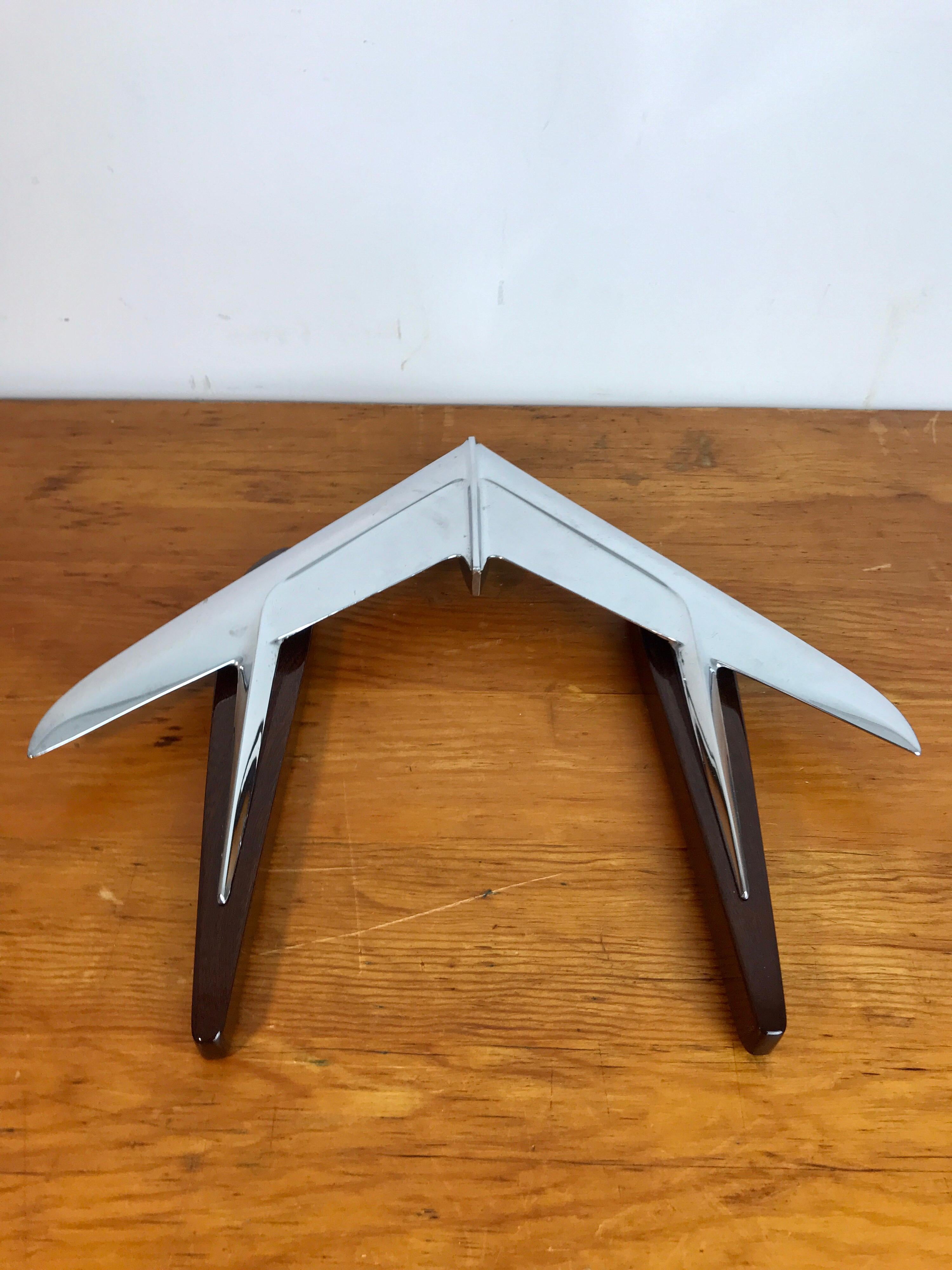 Moderne Kunst-Kunst-Flugzeug-Skulptur, 1950er-Jahre (Chrom) im Angebot