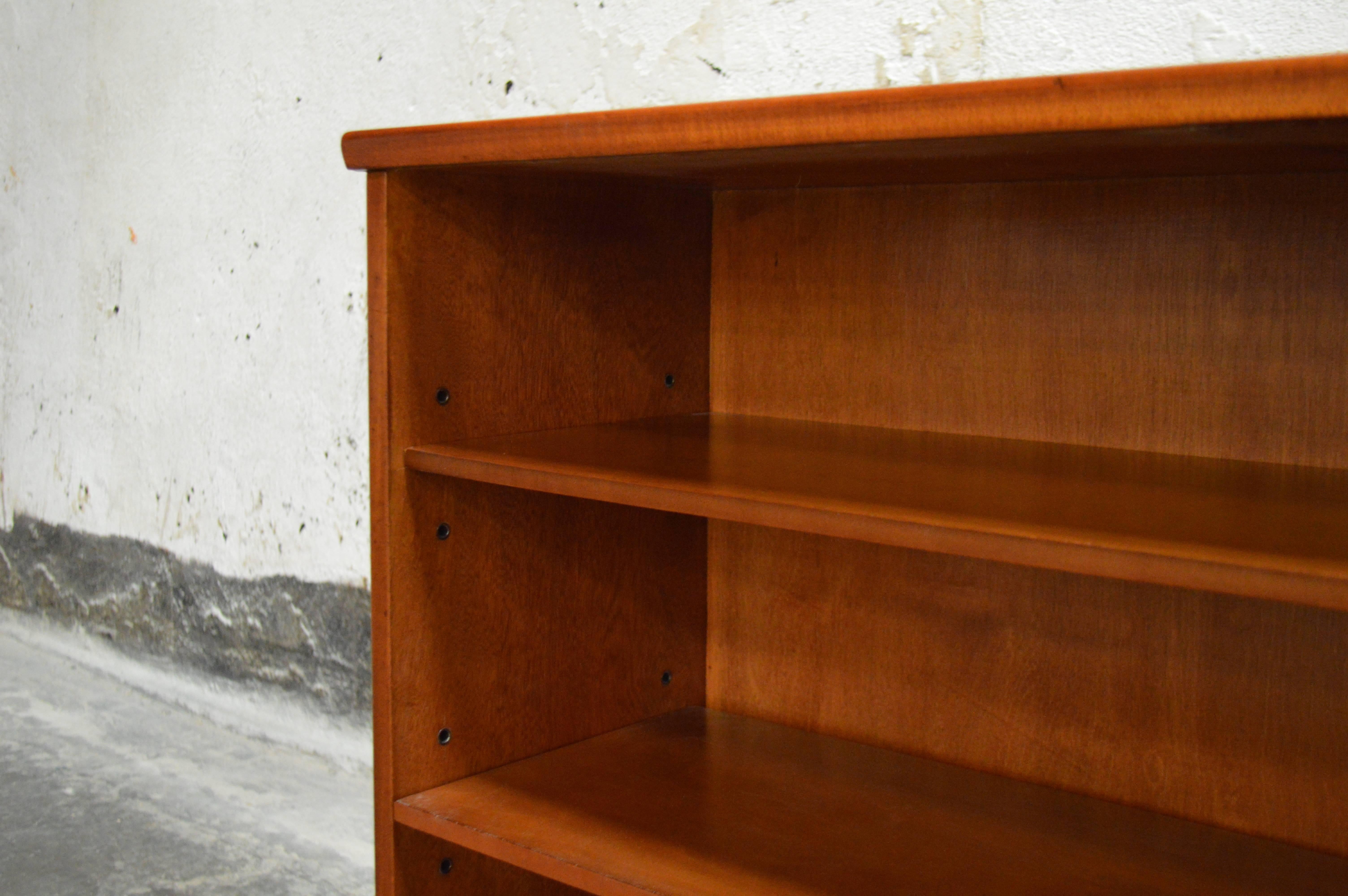 Art Moderne Mahogany Bookcase Cabinet 1