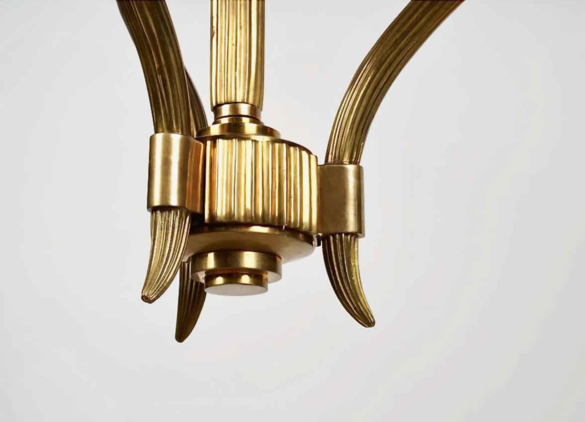 20th Century Art Moderne-Style Chandelier For Sale