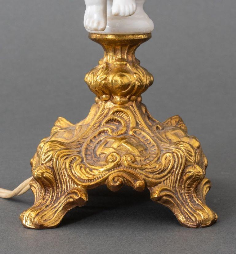 Brass Art Moderne Style Tripoedal Peacock Lamp For Sale