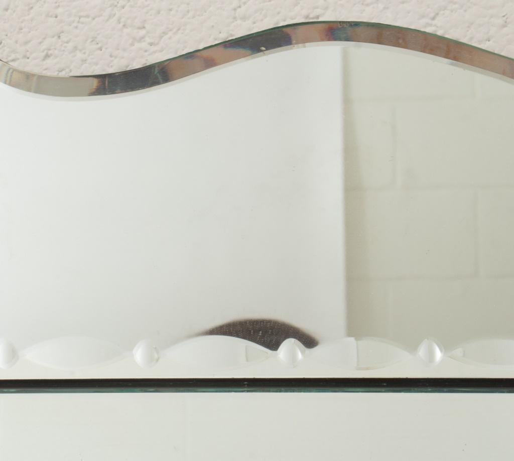 Art Moderne Venetian Style Mirror, 1940s In Good Condition For Sale In New York, NY