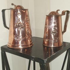 Art Nouvea, Copper Coffee Pots