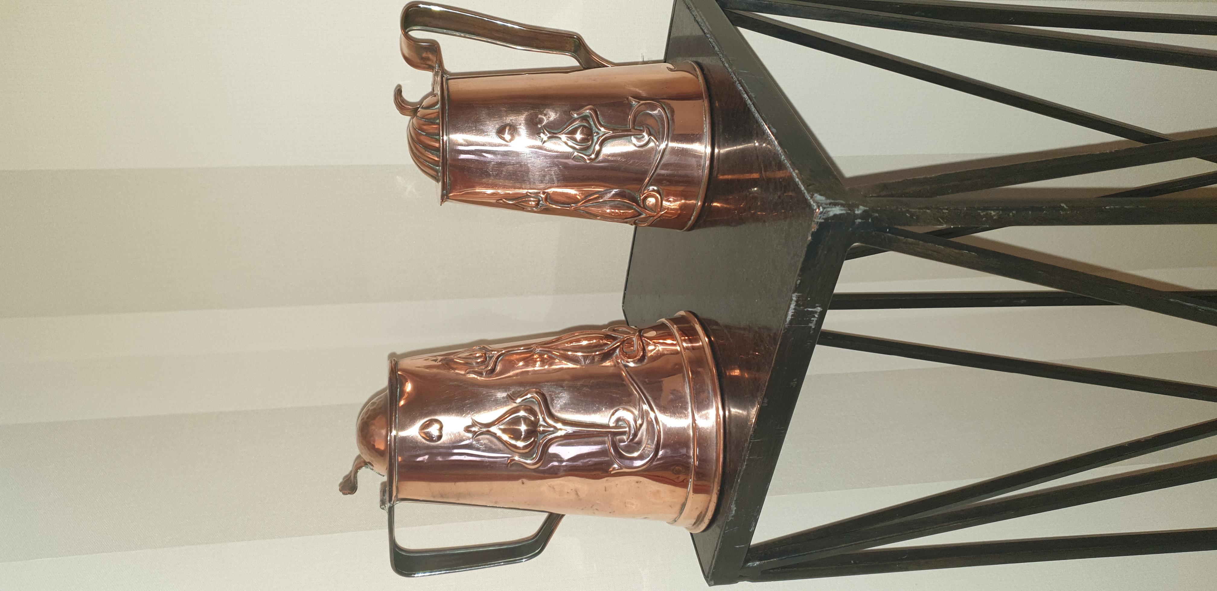 Forged Art Nouvea, Copper Coffee Pots For Sale