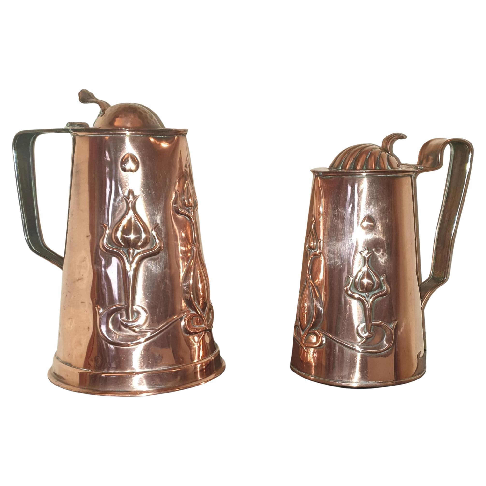 Art Nouvea, Copper Coffee Pots For Sale