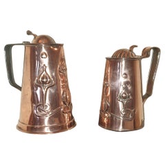 Art Nouvea, Copper Coffee Pots