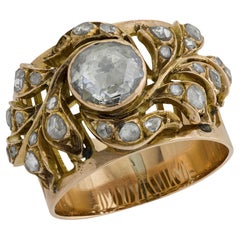 Fascetta per sigari in stile liberty con diamanti 14k