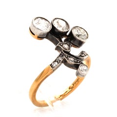 Art Nouveau 1.53 Carat Diamond 14K Gold Ring, Vienna, circa 1900