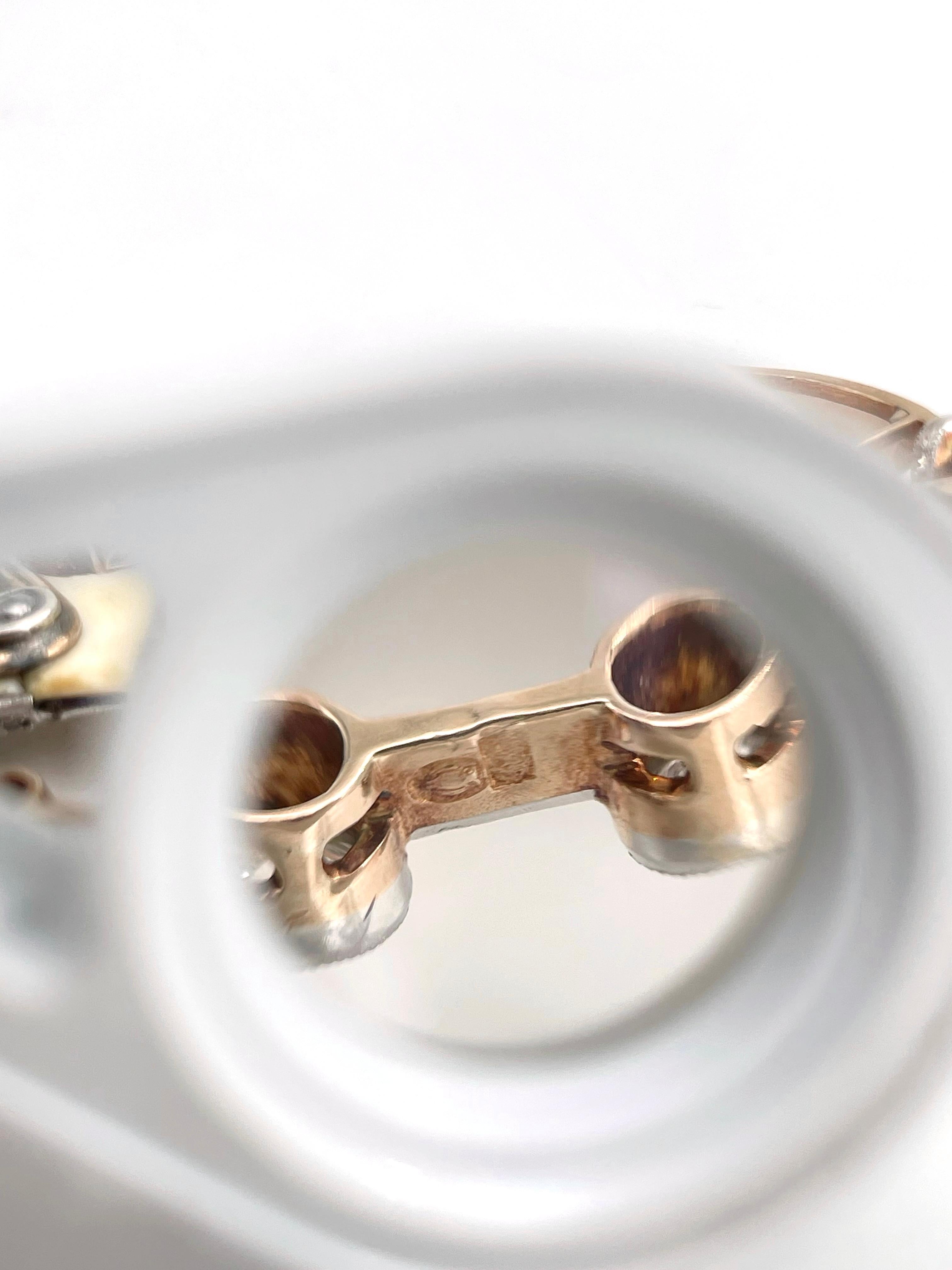 Ciondolo con ritratto di donna in stile Art Nouveau in oro 18 carati con diamante e smeraldo e perla smaltata in vendita 1
