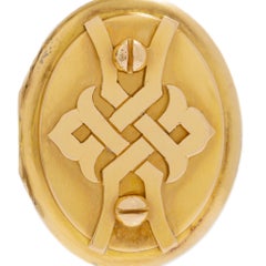 Art Nouveau 18 Karat Love Knot Motif Locket c.1900