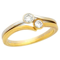 Antique Art Nouveau 18k/Platinum Diamond Ring