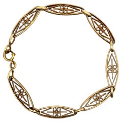 Antique Art nouveau 18k yellow Gold Bracelet