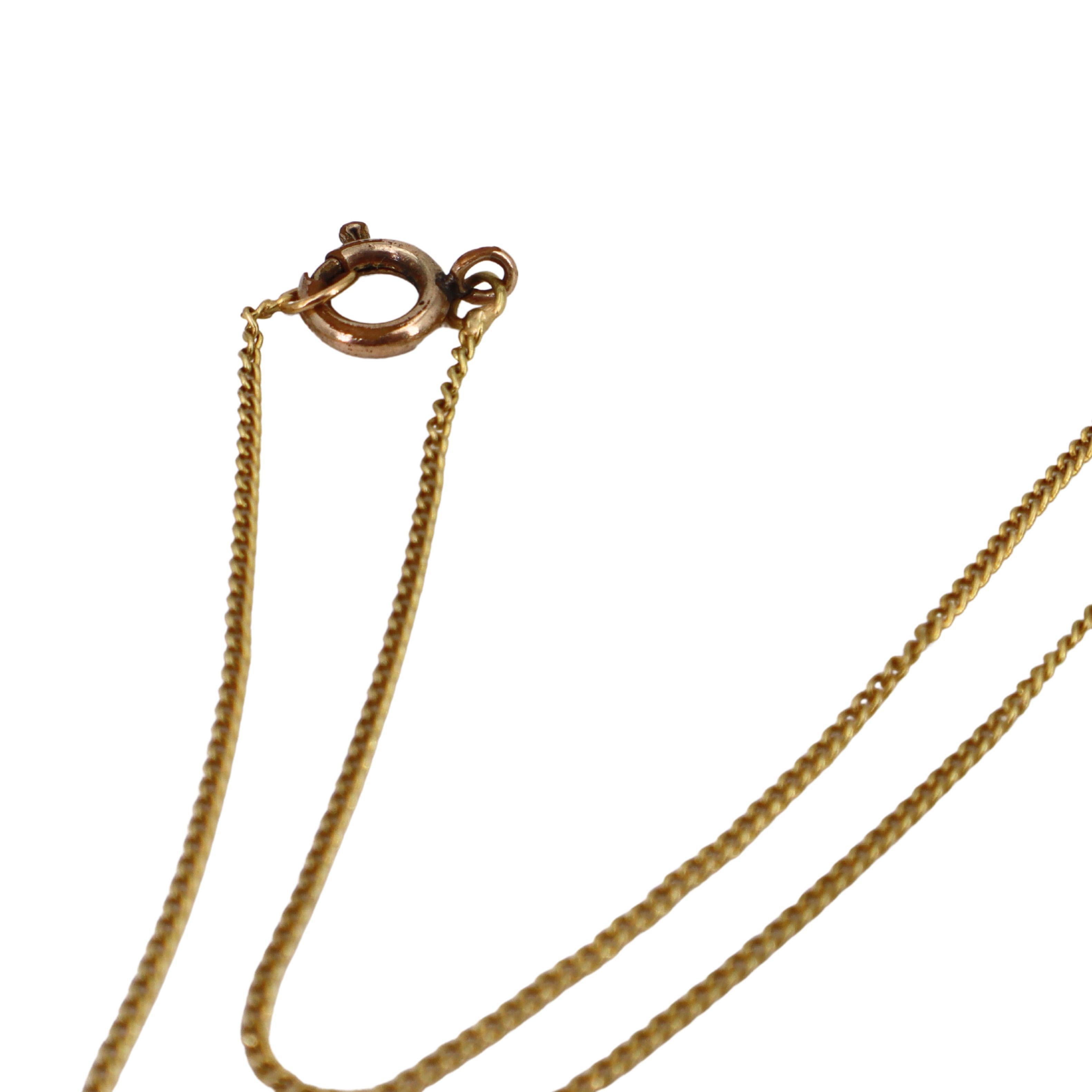 Art Nouveau 1900 Enamel Pendant Necklace in 18kt Gold and Platinum with Diamonds For Sale 3