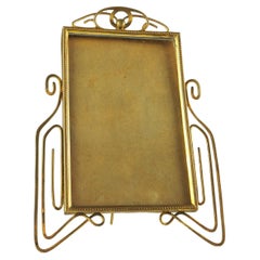 Art Nouveau 19th Century Brass Photo Frame