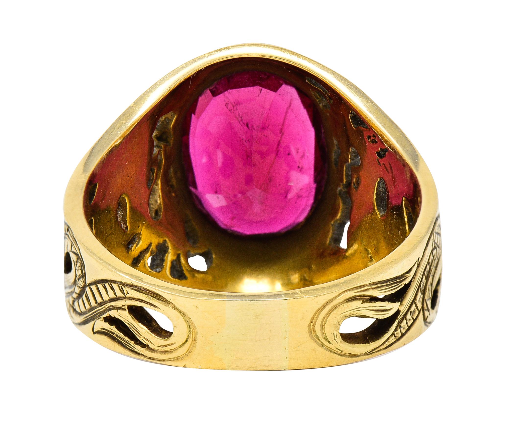 ruby dragon ring