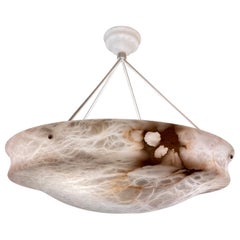 Art Nouveau Alabaster Light Fixture