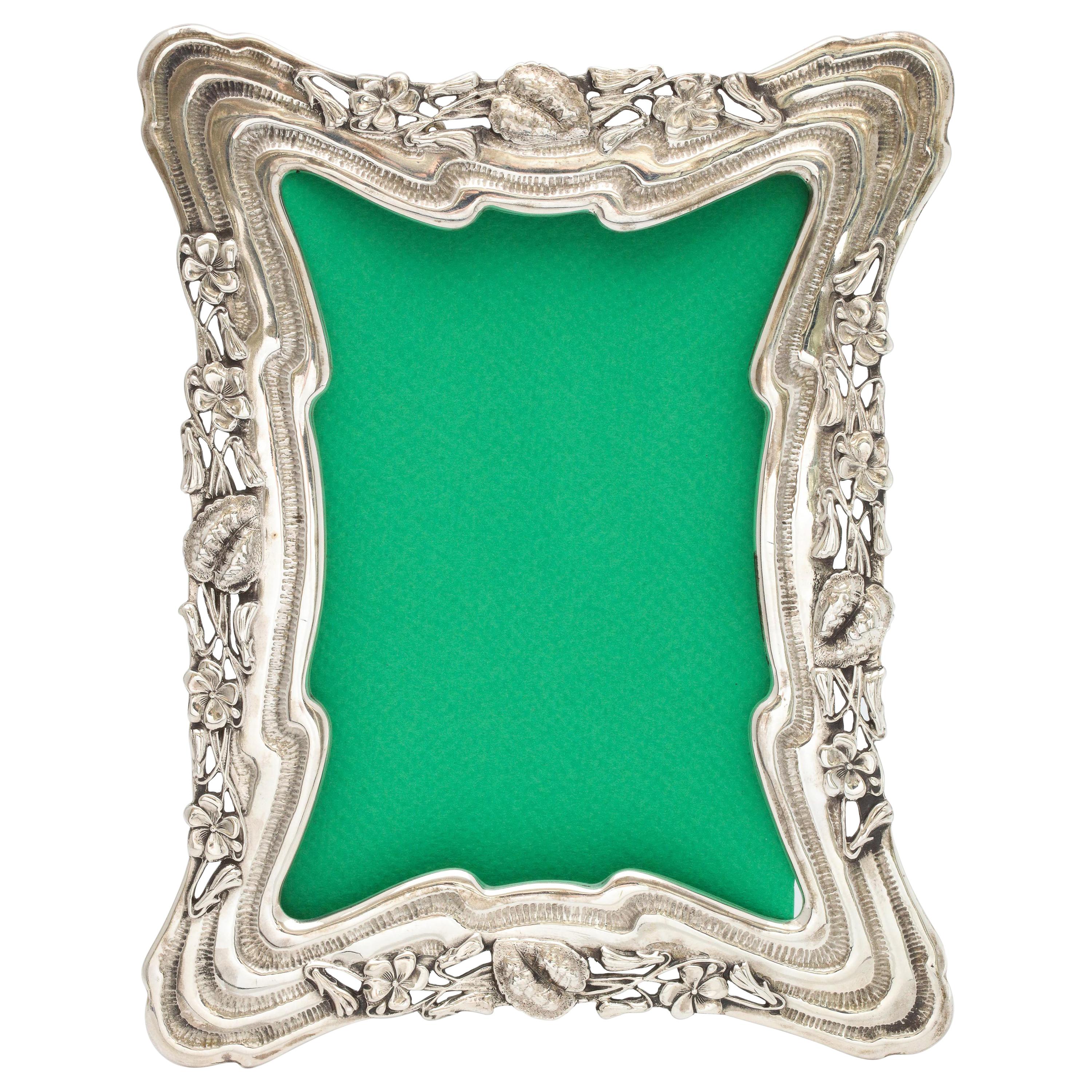 Art Nouveau All Sterling Silver Picture Frame by Theodore B. Starr