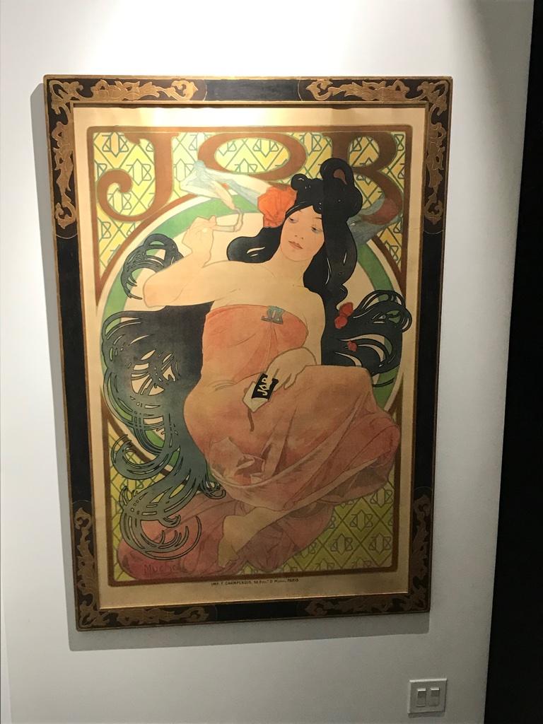 Paper Art Nouveau Alphonse Mucha Original JOB Poster, 1898 For Sale