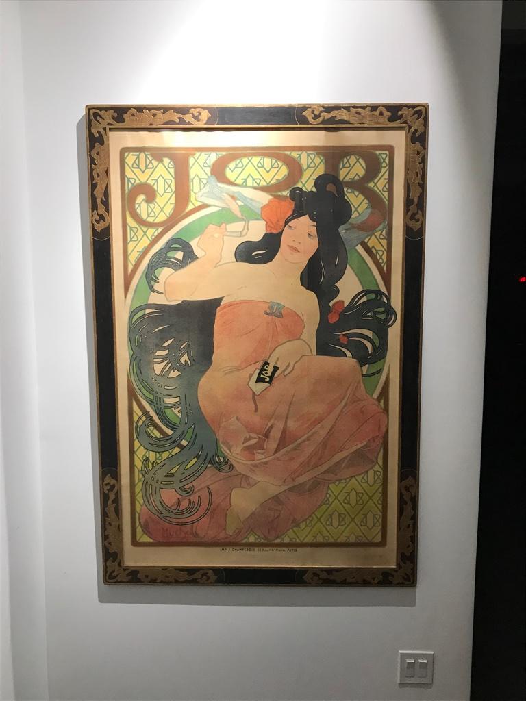 Fin du XIXe siècle Affiche d'origine JOB Art Nouveau Alphonse Mucha, 1898 en vente