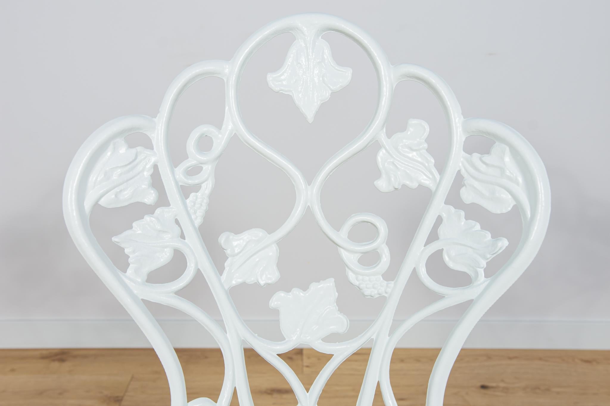 Sedie da giardino in alluminio Art Nouveau, anni '50, United Knigdom, set di 5 in vendita 13