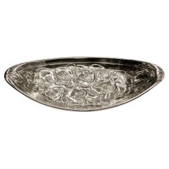 Antique Art Nouveau American Silver Sweet Dish, Made By R. Wallace And Sons, Circa 1900