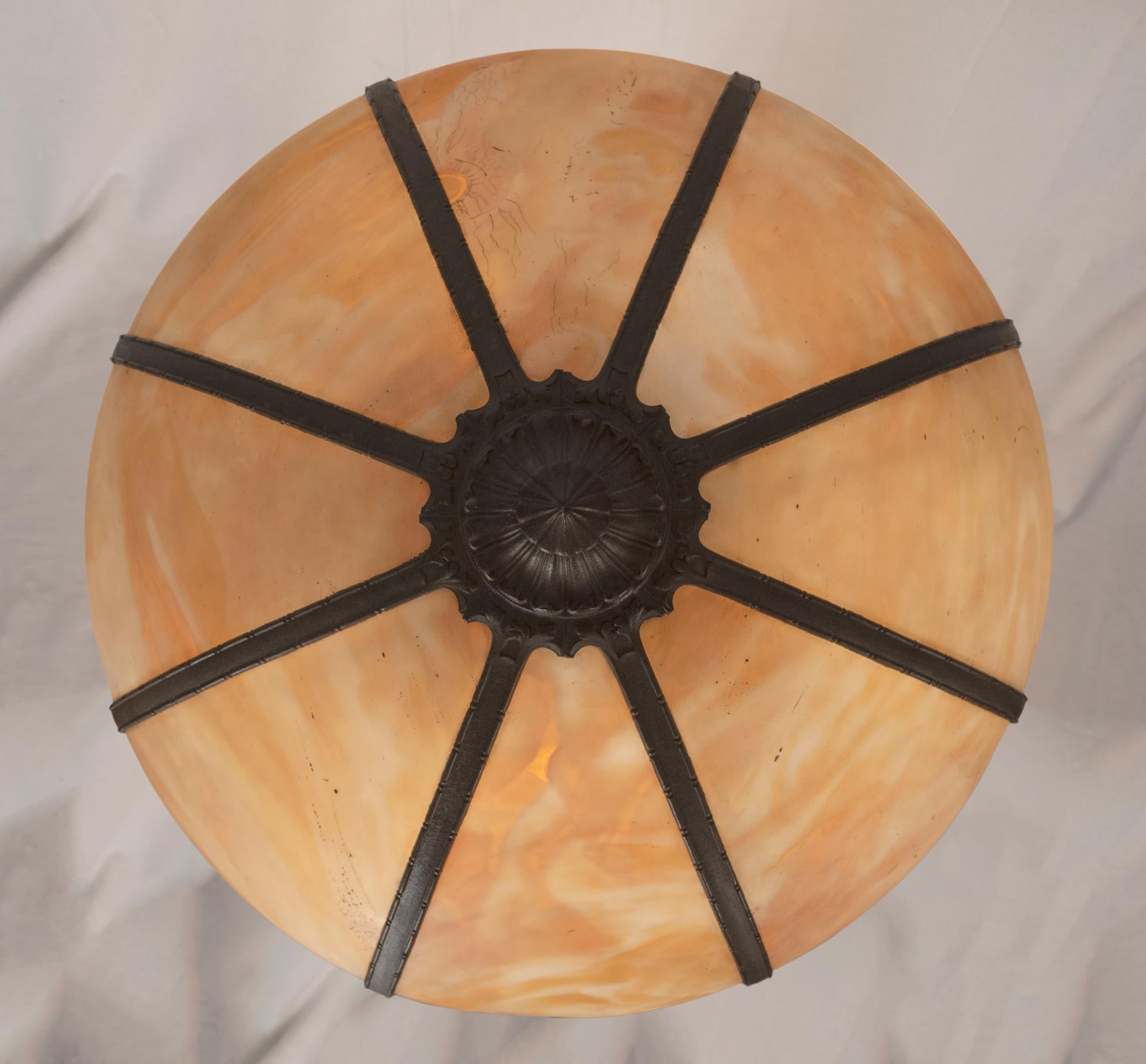 slag glass lamps